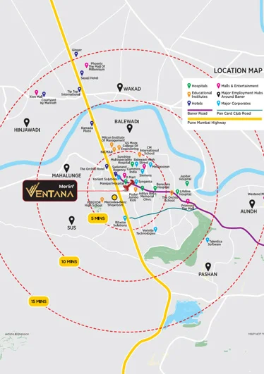 Merlin Ventana Baner Strategic Location Map